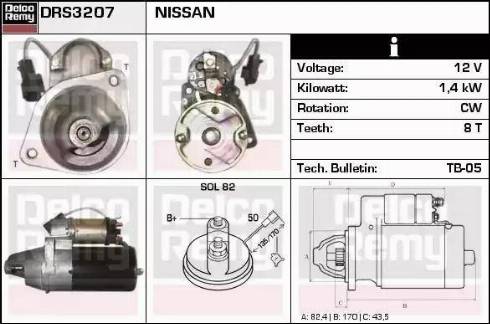 Remy DRS3207 - Starter autospares.lv