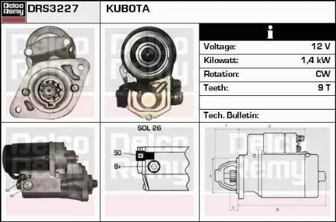 Remy DRS3227 - Starter autospares.lv