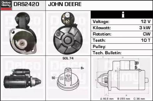 Remy DRS2420 - Starter autospares.lv