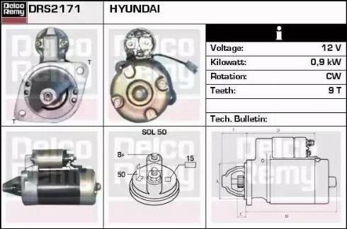 Remy DRS2171 - Starter autospares.lv