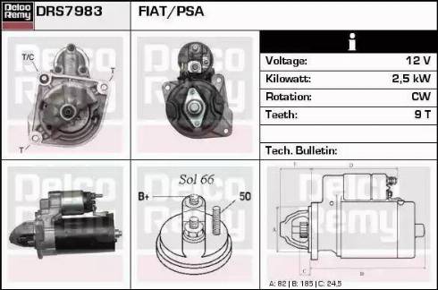 Remy DRS7983 - Starter autospares.lv