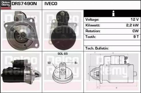 Remy DRS7490N - Starter autospares.lv