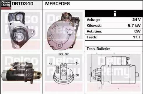 Remy DRT0340 - Starter autospares.lv