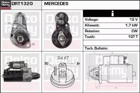 Remy DRT1320 - Starter autospares.lv