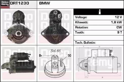 Remy DRT1230 - Starter autospares.lv