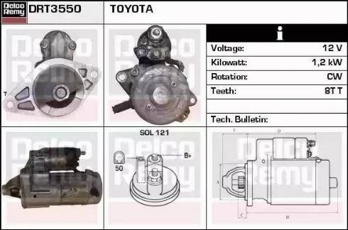 Remy DRT3550 - Starter autospares.lv