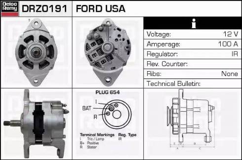 Remy DRZ0191 - Alternator autospares.lv