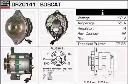 Remy DRZ0141 - Alternator autospares.lv