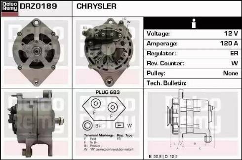 Remy DRZ0189 - Alternator autospares.lv