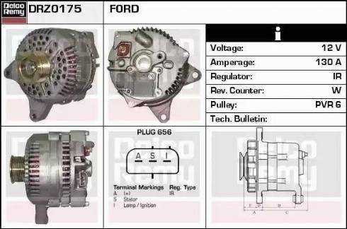 Remy DRZ0175 - Alternator autospares.lv