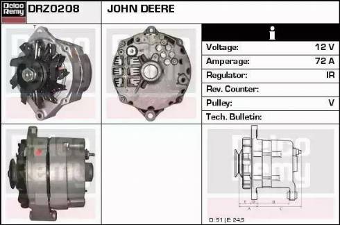 Remy DRZ0208 - Alternator autospares.lv