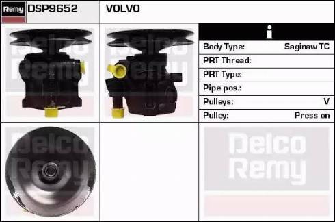 Remy DSP9652 - Hydraulic Pump, steering system autospares.lv