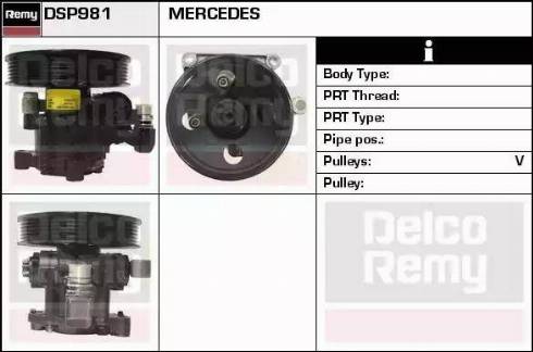 Remy DSP981 - Hydraulic Pump, steering system autospares.lv