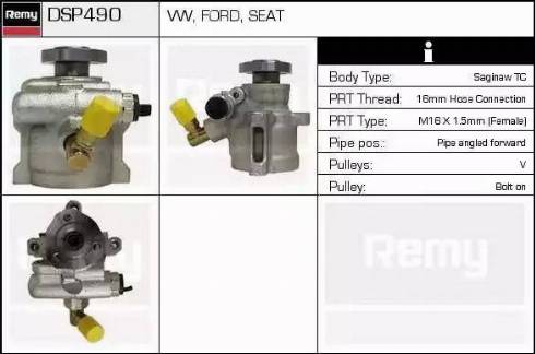 Remy DSP490 - Hydraulic Pump, steering system autospares.lv