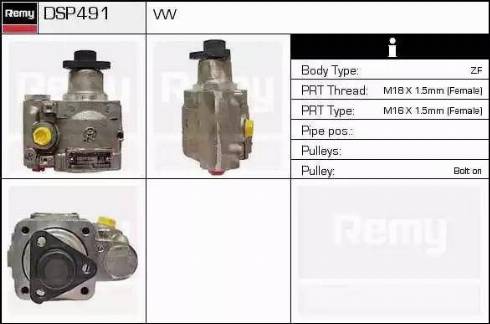 Remy DSP491 - Hydraulic Pump, steering system autospares.lv