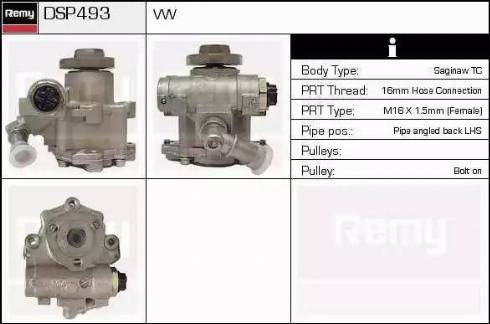 Remy DSP493 - Hydraulic Pump, steering system autospares.lv