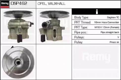 Remy DSP462 - Hydraulic Pump, steering system autospares.lv