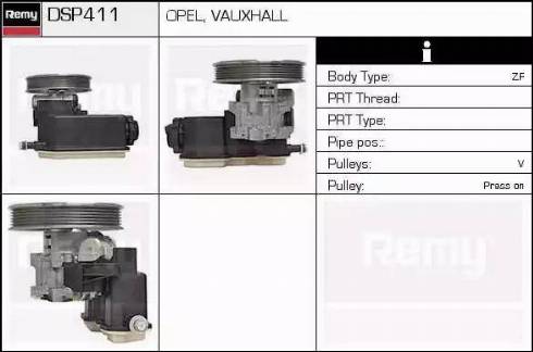 Remy DSP411 - Hydraulic Pump, steering system autospares.lv