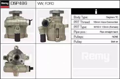 Remy DSP486 - Hydraulic Pump, steering system autospares.lv