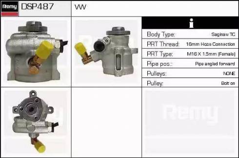 Remy DSP487 - Hydraulic Pump, steering system autospares.lv