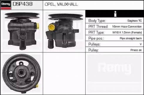 Remy DSP438 - Hydraulic Pump, steering system autospares.lv