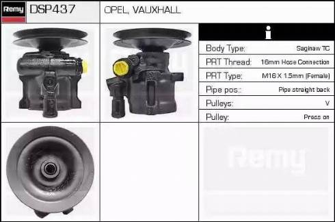 Remy DSP437 - Hydraulic Pump, steering system autospares.lv