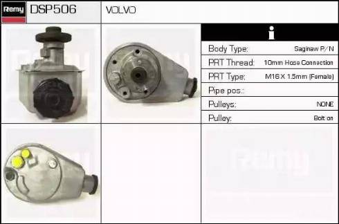 Remy DSP506 - Hydraulic Pump, steering system autospares.lv