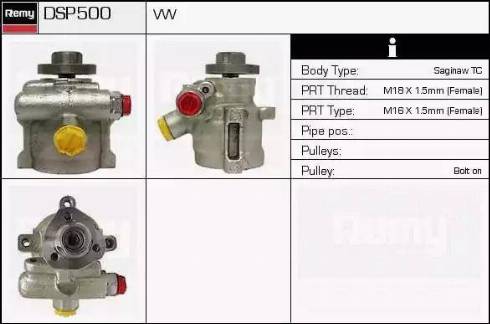 Remy DSP500 - Hydraulic Pump, steering system autospares.lv