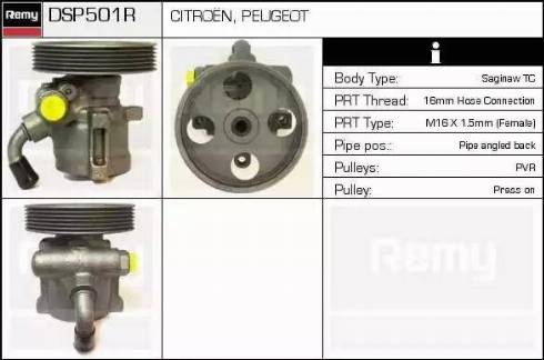 Remy DSP501R - Hydraulic Pump, steering system autospares.lv