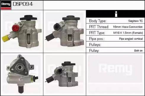 Remy DSP094 - Hydraulic Pump, steering system autospares.lv