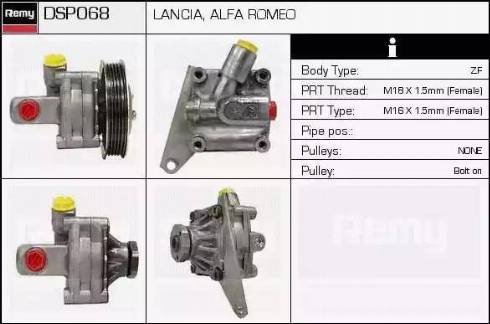 Remy DSP068 - Hydraulic Pump, steering system autospares.lv