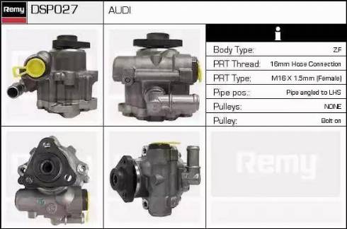 Remy DSP027 - Hydraulic Pump, steering system autospares.lv