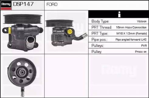 Remy DSP147 - Hydraulic Pump, steering system autospares.lv