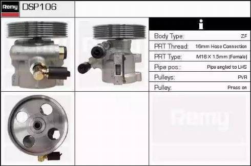 Remy DSP106 - Hydraulic Pump, steering system autospares.lv