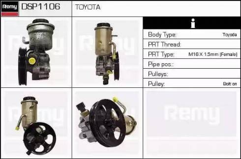 Remy DSP1106 - Hydraulic Pump, steering system autospares.lv