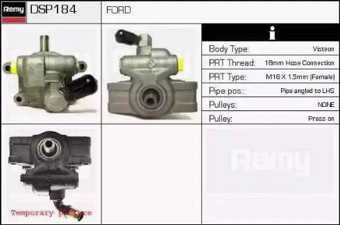 Remy DSP184 - Hydraulic Pump, steering system autospares.lv