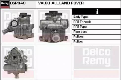 Remy DSP840 - Hydraulic Pump, steering system autospares.lv