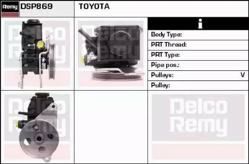 Remy DSP869 - Hydraulic Pump, steering system autospares.lv