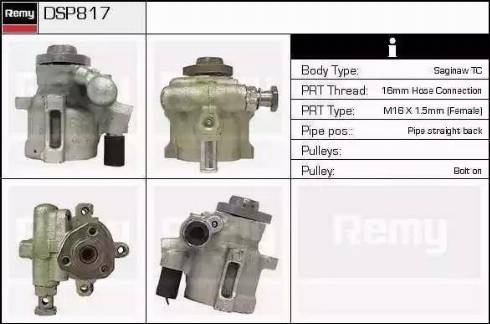 Remy DSP817 - Hydraulic Pump, steering system autospares.lv