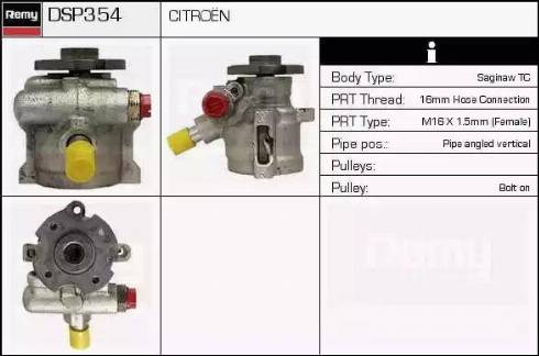 Remy DSP354 - Hydraulic Pump, steering system autospares.lv