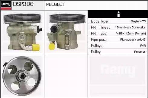 Remy DSP386 - Hydraulic Pump, steering system autospares.lv