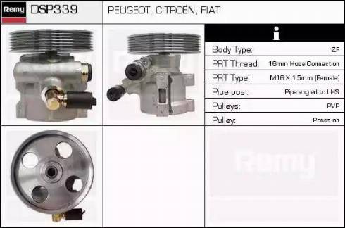 Remy DSP339 - Hydraulic Pump, steering system autospares.lv