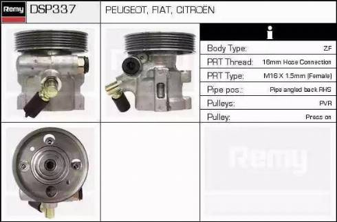 Remy DSP337 - Hydraulic Pump, steering system autospares.lv