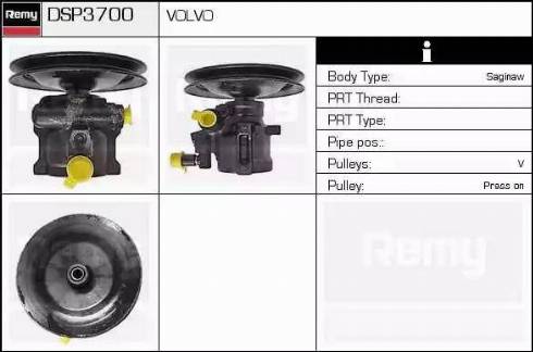 Remy DSP3700 - Hydraulic Pump, steering system autospares.lv