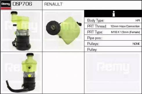 Remy DSP706 - Hydraulic Pump, steering system autospares.lv