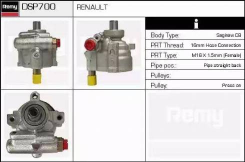Remy DSP700 - Hydraulic Pump, steering system autospares.lv