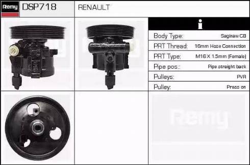 Remy DSP718 - Hydraulic Pump, steering system autospares.lv