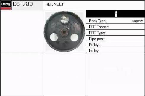 Remy DSP739 - Hydraulic Pump, steering system autospares.lv