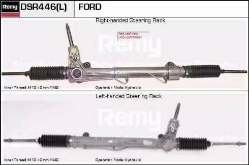 Remy DSR446L - Steering Gear autospares.lv