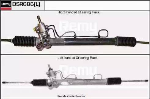 Remy DSR686L - Steering Gear autospares.lv